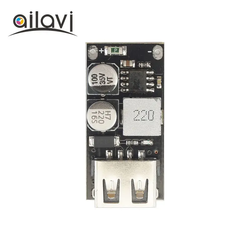 10 шт. DC-DC модуль питания 6V-32V12V24V к QC3.0 Быстрая зарядка один usb зарядка конвертер доска для iPhone huawei FCP