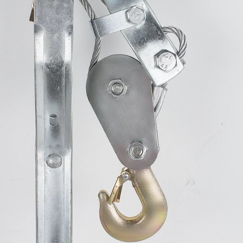 4-Тонный вертикальный рычажный съемник сверхмощный ручной Съемник с 2 крючками