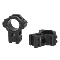 high profile 11mm dovetail double rings hunting riflescope mount cnc machining 25 4mm30mm for tactical optical sights shooting