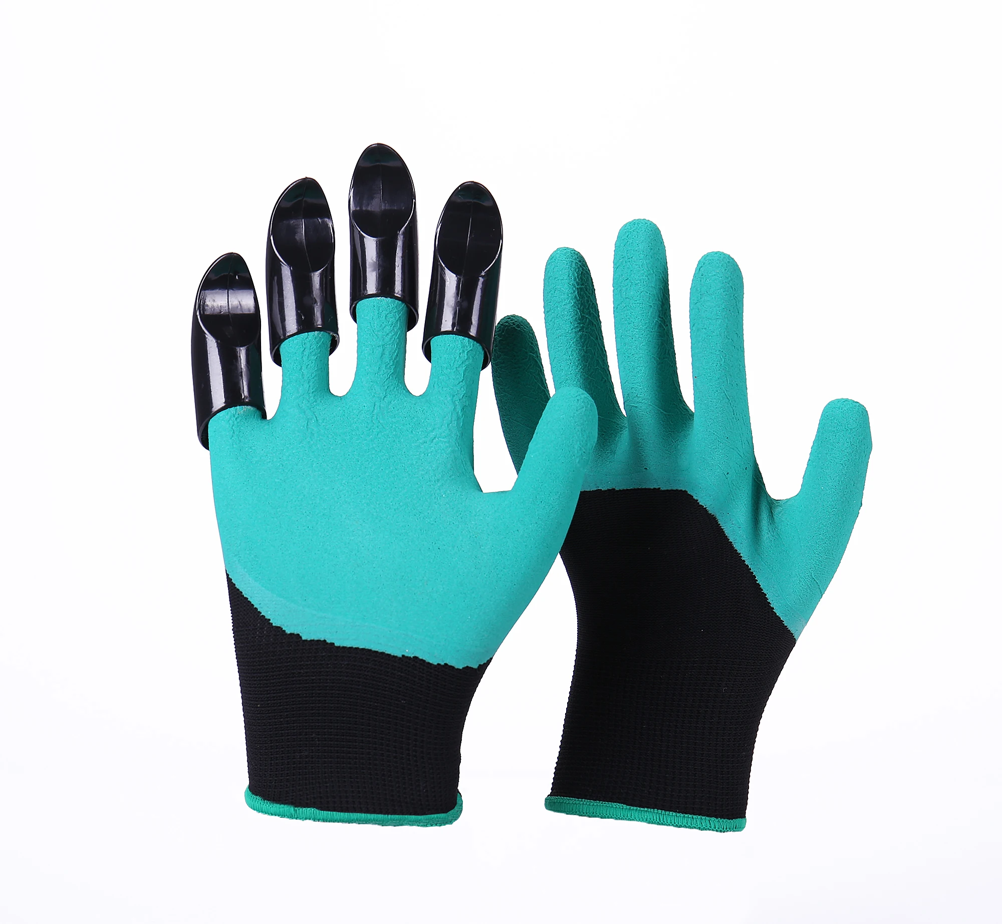 

Garden Gloves with Single/Double Fingertips Claws Waterproof Gardening Working Gloves for Digging Planting Weeding Seed