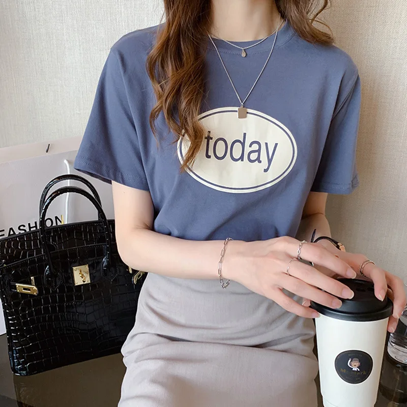 

2020 NEW Classic high-quality cotton casual short-sleeved breathable women's T-shirt