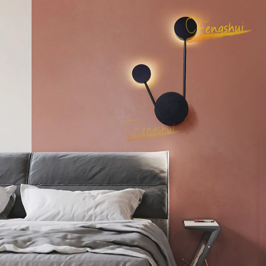 Современный минималистичный светодиодный настенный светильник освещение арт