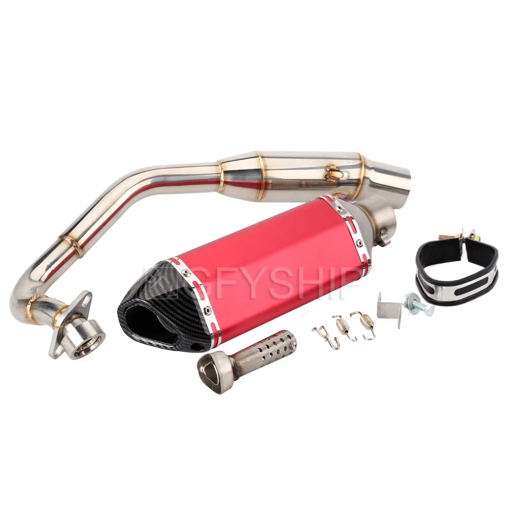 I Для Honda FORZA 300 250 FORZA FORZA 300 FORZA 250 FORZA300 NSS300 Escape Slip-on мотоциклетный глушитель с соединительной трубой - Цвет: I
