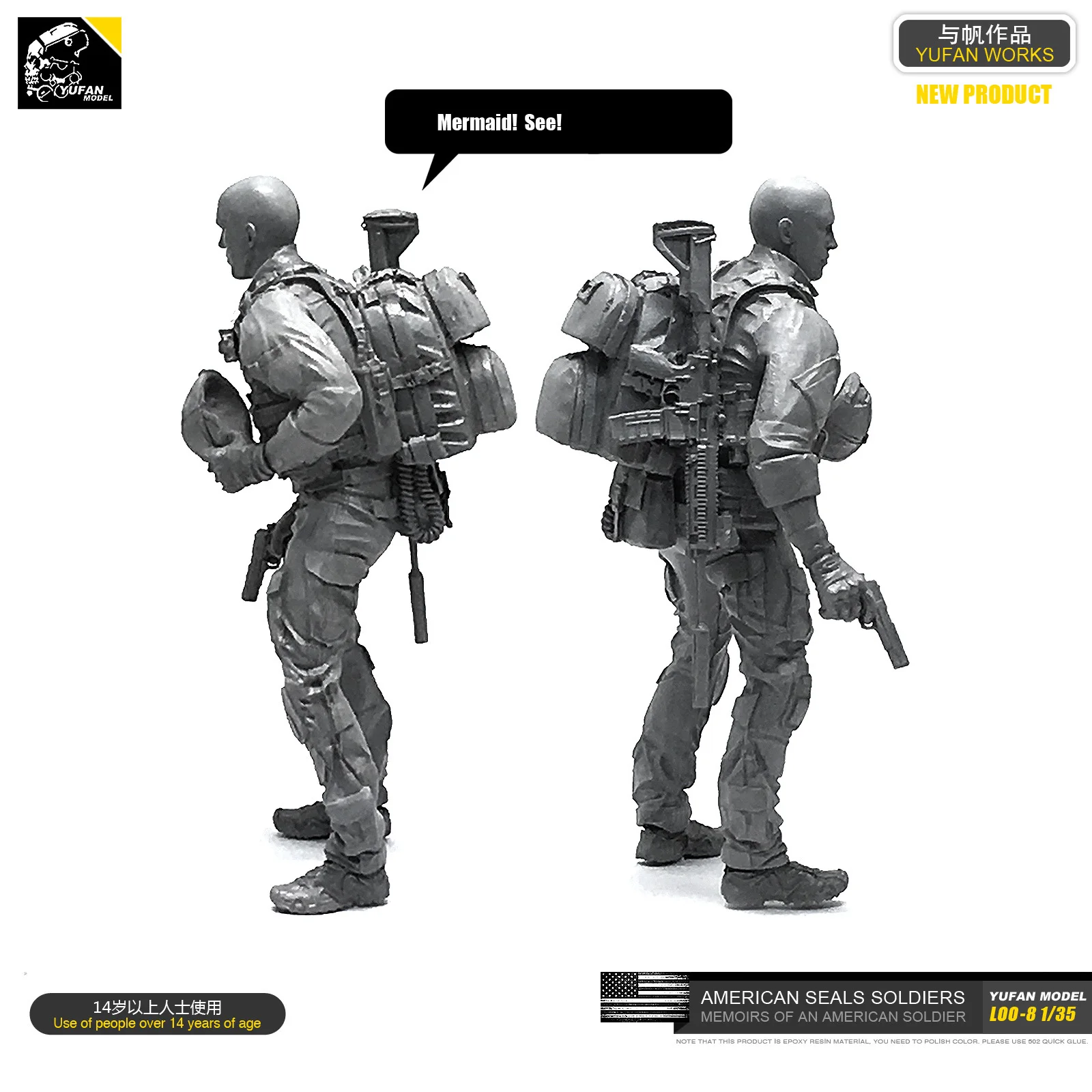 

1/35 Resin Figure kits model Soldierself-assembled LOO-08