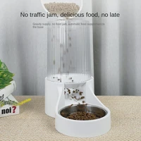 pet automatic feeder 2 7l large capacity food feeding cat rice one piece wholesale dog bowl