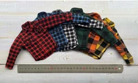 soldier 16 trendy shirt mens plaid open collar casual t shirt model for 12 inch action figure doll toy