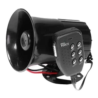 120db spot car warning alarm fire siren horn pa speaker mic megaphone car system 6 styling 50w 6 sound loud car warning alarm