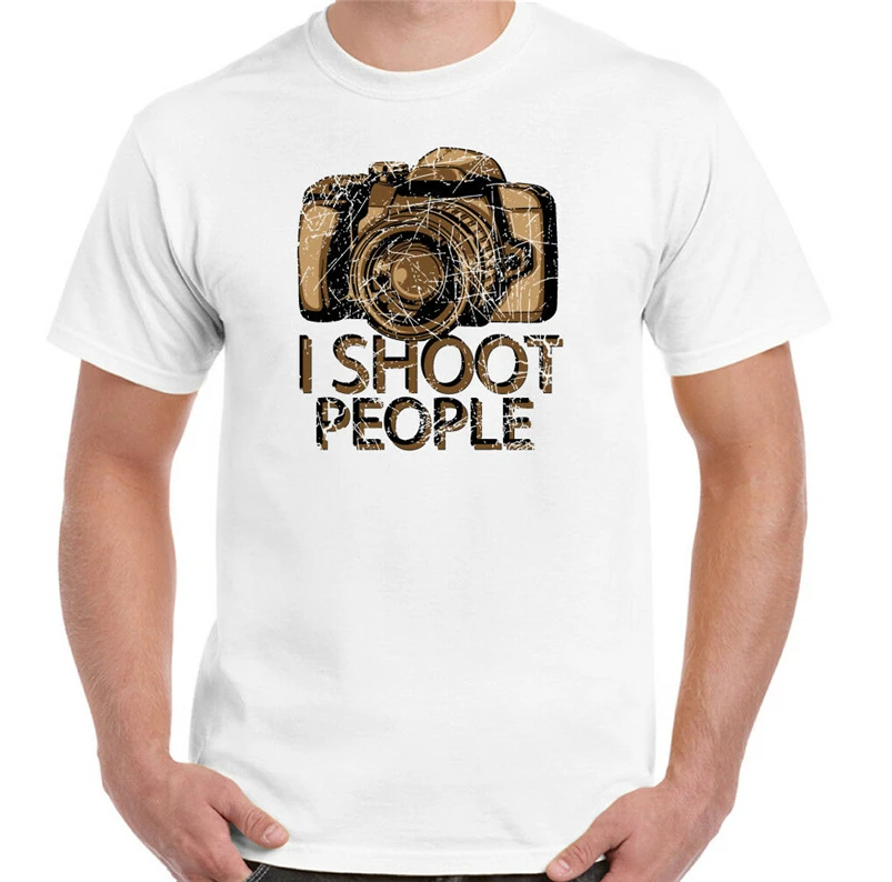Я снимаю людей фотографа мужские Смешные фотографии футболки камеры Dslr линзы для