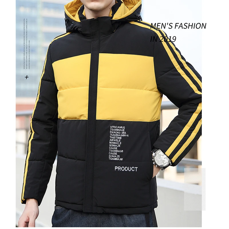 Varsanol Hooded Winter Jackets Coat Men Casual Thick Cotton Parkas Men Waterproof Fashion Pocket Outwear Warm Parka Men Clothing