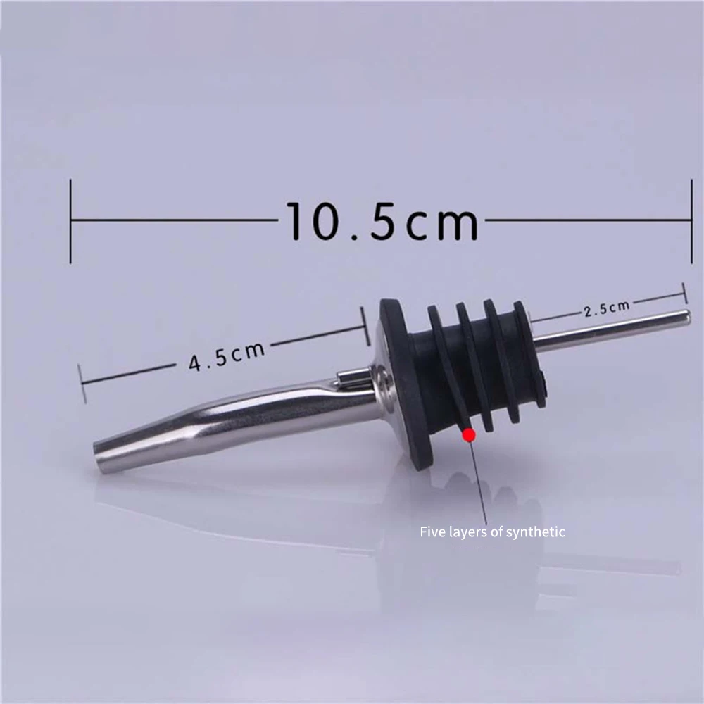 

Stainless Steel Whisky Liquor Oil Wine Bottle Pourer Cap Spout Stopper Mouth Dispenser Bartender Kitchen Tools Bar Accessories