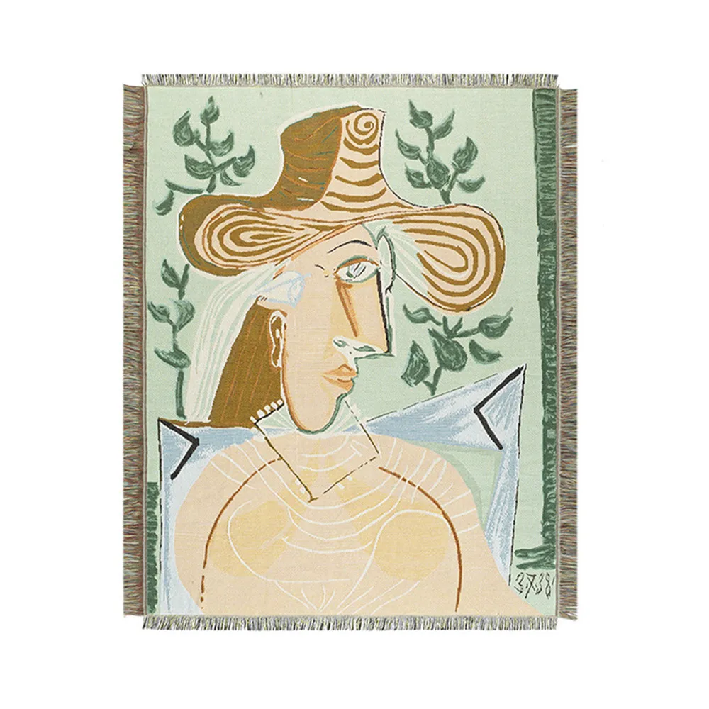 Женское одеяло ONGLYP Picasso покрывало для дивана на диван Настенная декоративная