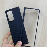 100 real carbon fiber shockproof case for samsung galaxy z fold 2 slim luxury matte black phone cover