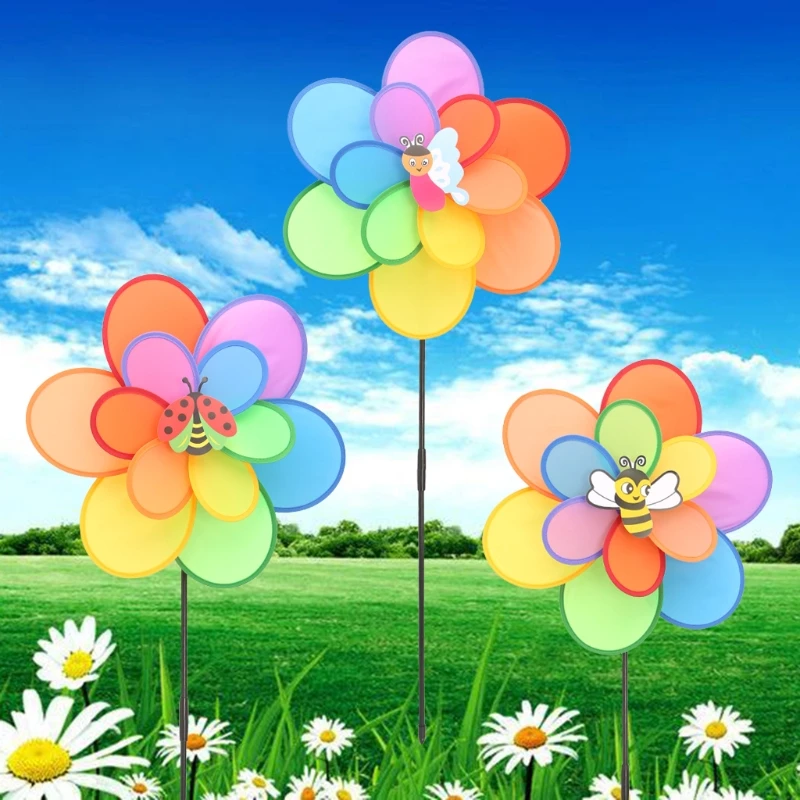 2020 новый большой двойной слой насекомых ветряная мельница ветер вертушка