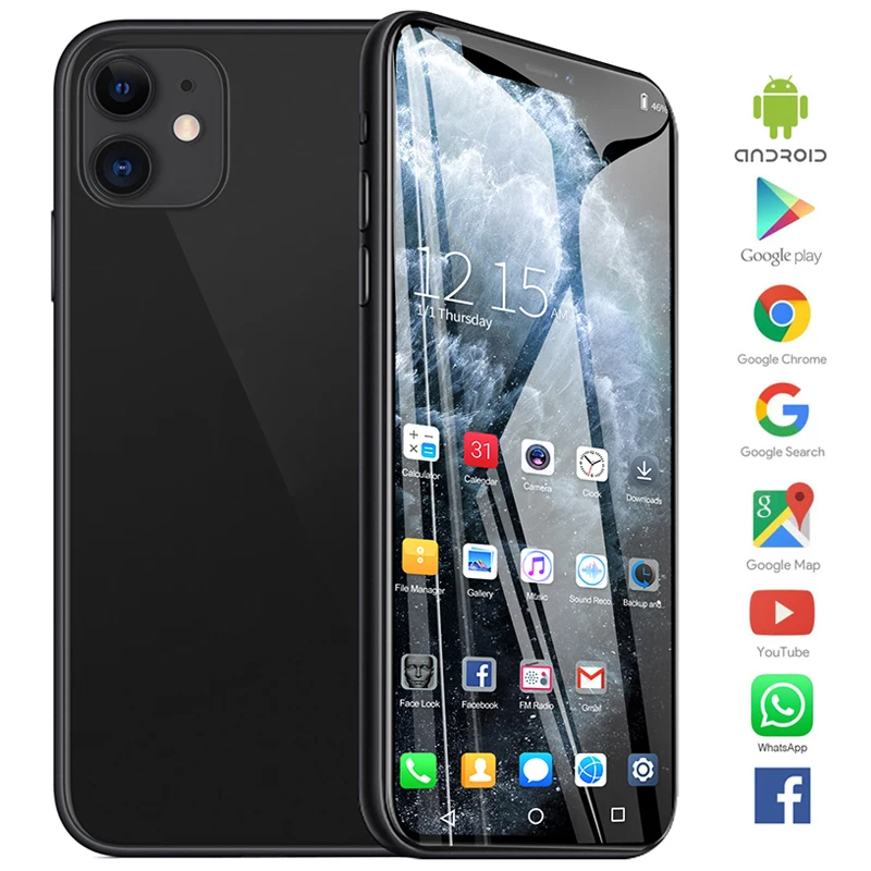 Нотч экран Android 9 большой экран 6 дюймов смартфон 11Pro разблокированный мобильный сотовый смартфон Google Play магазин бесплатный подарок