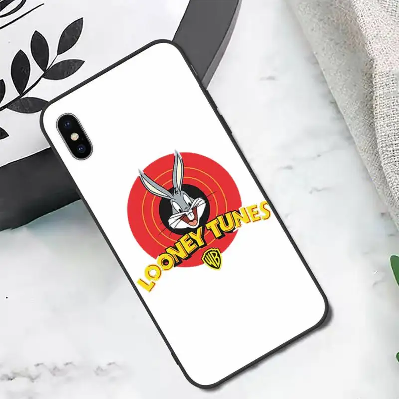 

Funny Cartoon Bugs Bunny Phone Case Candy Color for iPhone 6 7 8 11 12 s mini pro X XS XR MAX Plus
