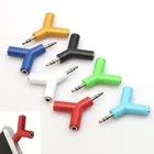 2019 3,5 мм стерео аудио Y-сплиттер 2 мама к 1 штекеру кабель адаптер для Мобильный телефон наушников ПК ноутбука компьютера