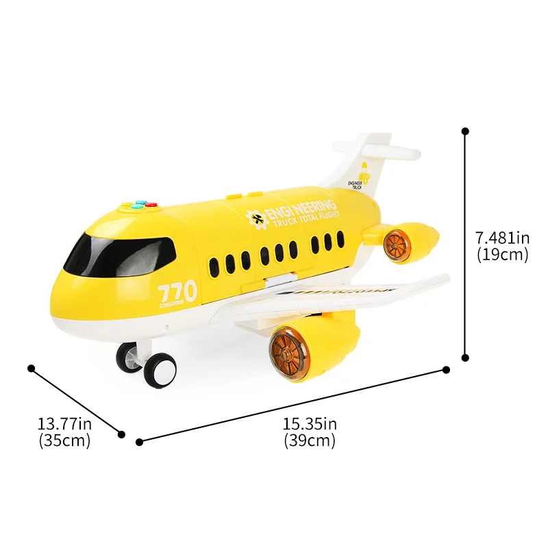 

Large Size Toy Aircraft Simulation Track Inertia Kids Toy Airplane with Lights Music Passenger Plane Kids Airliner Toy Car Gifts