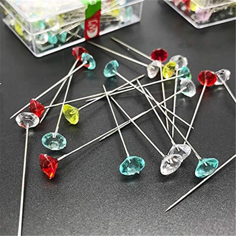 MIUSIE Φ 100/50 шт. красочные женские швейные инструменты круглая головка с жемчугом