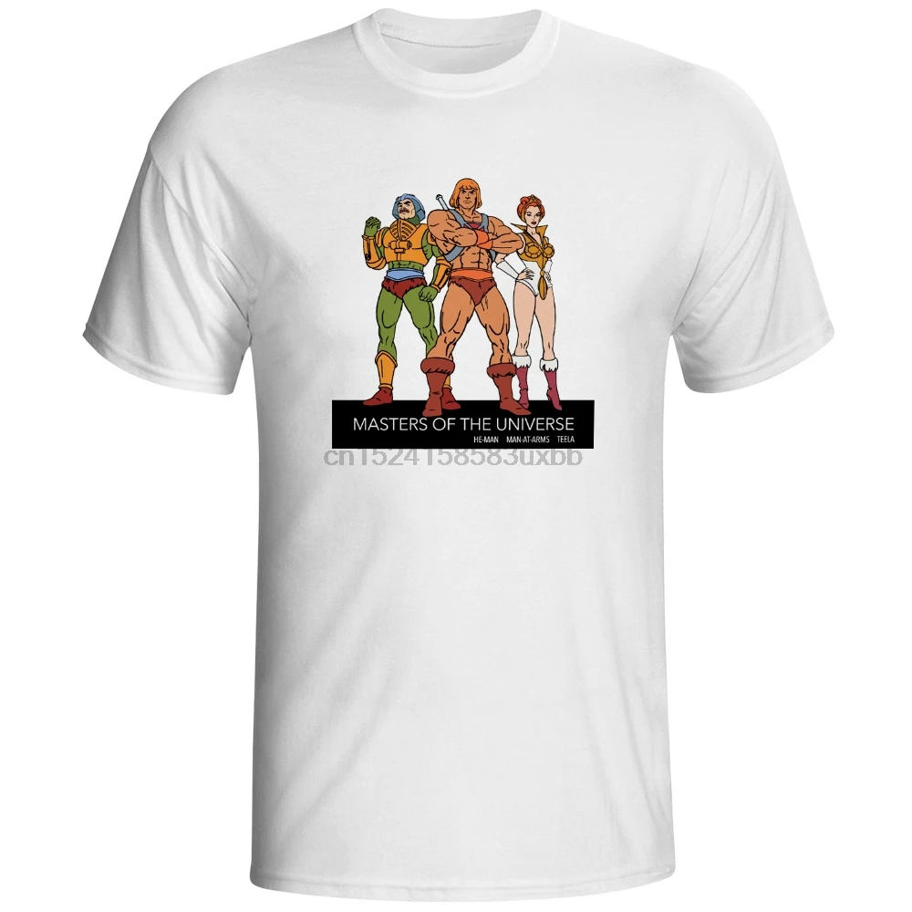 Футболка He Man футболка с изображением гемана моту мастера Вселенной мультяшный