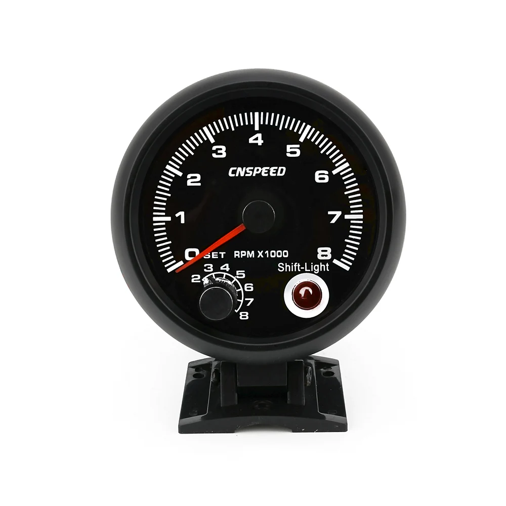 Тахометр CNSPEED автомобильный 80 мм 0 8000 об/мин подходит для 4 6 8 цилиндров 7 цветов