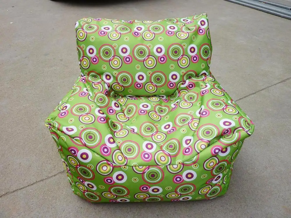 Зеленый круглый ленивый диван для спальни одиночный маленький татами ткань