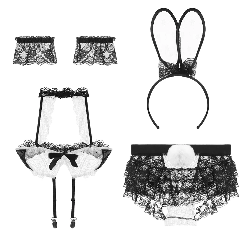 SSWILD леди для девочек с принтом кролика Косплэй сексуальные ролевые игры