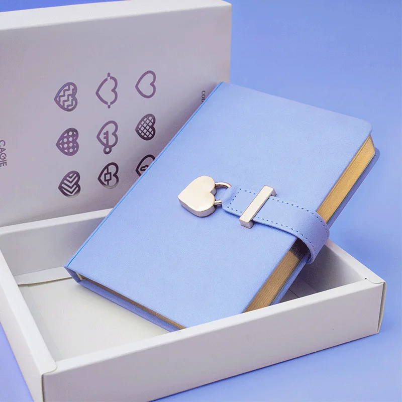 

Creative diary with lock couple notebook hand ledger hardcover notebook hand ledger