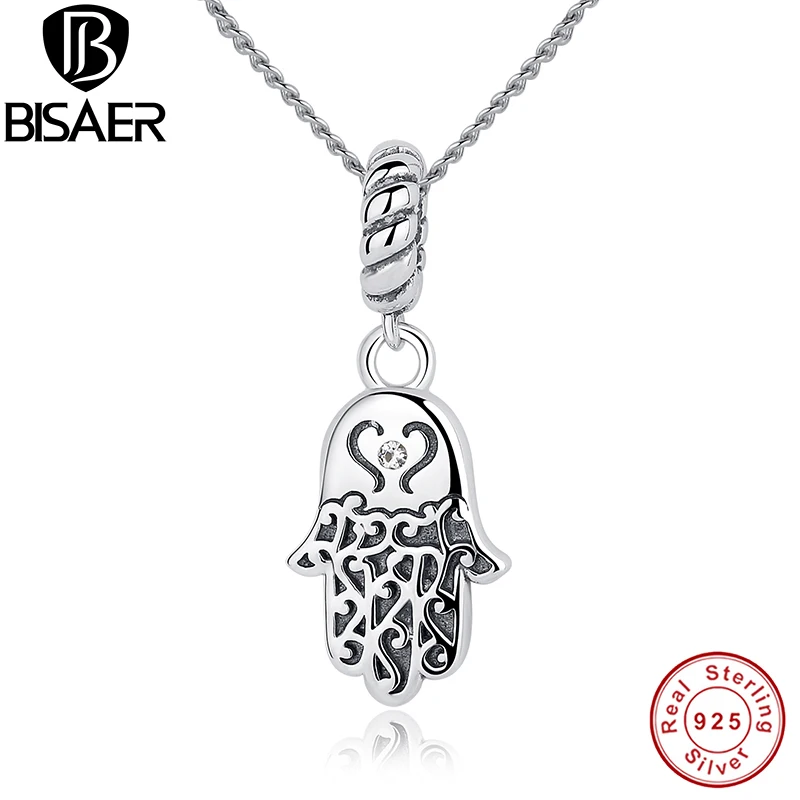 Женский браслет и ожерелье Хамса из серебра 925 пробы | Украшения аксессуары