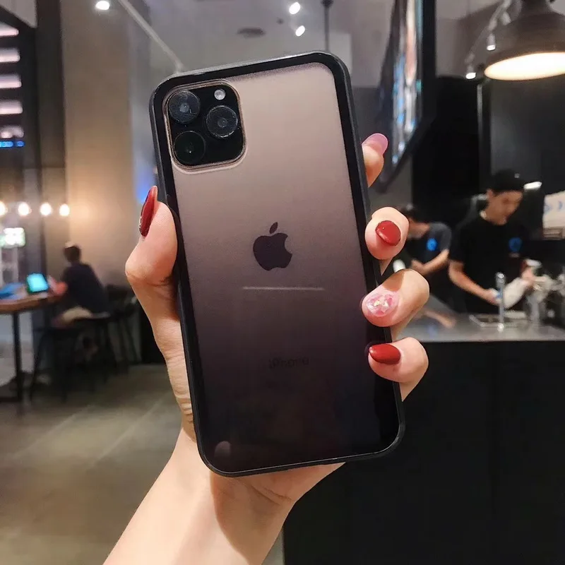 Прозрачные чехлы с градиентом радуги для iPhone 11 Pro XS MAX XR 6 6s 7 8 Plus X чехол задней