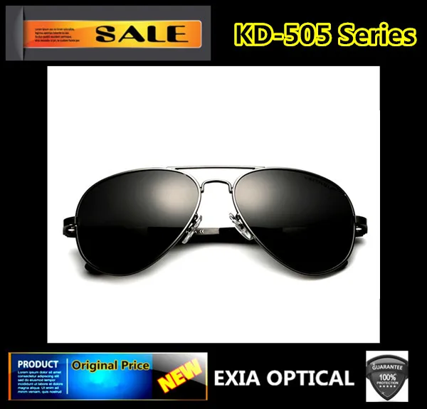 

Optical Lenses Polarized Sunglasses Unisex Metal Frame EXIA OPTICAL KD-505 Series