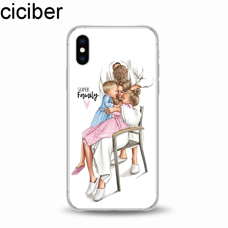 Мягкий ТПУ чехол ciciber Queen Princess Super MaMa Mom для iPhone 11 Pro Max 7 6 6S 8 Plus SE 5S X XS XR Capinha
