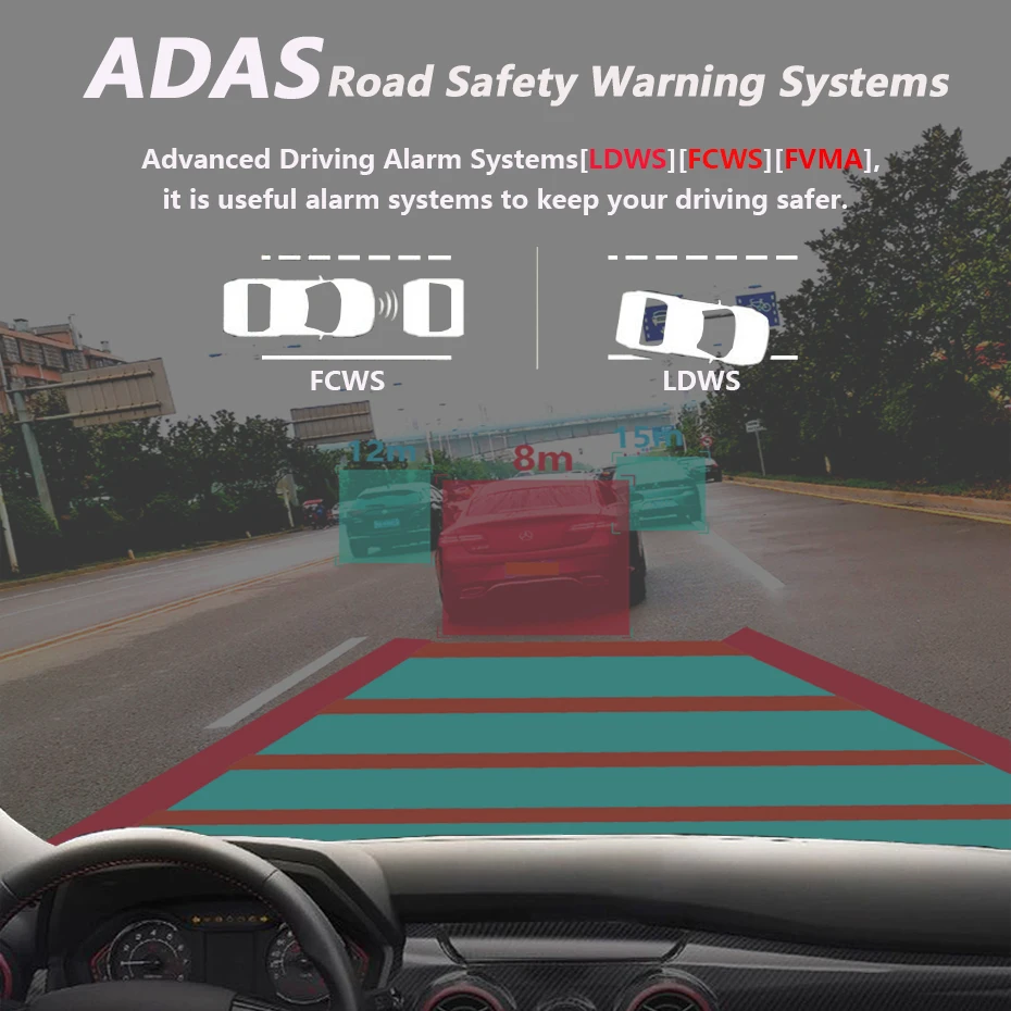 WHEXUNE скрытый wifi Автомобильный видеорегистратор ADAS Dash камера автомобильная видеокамера Full HD 1080P Автомобильная камера рекордер 1296P видеорегистратор