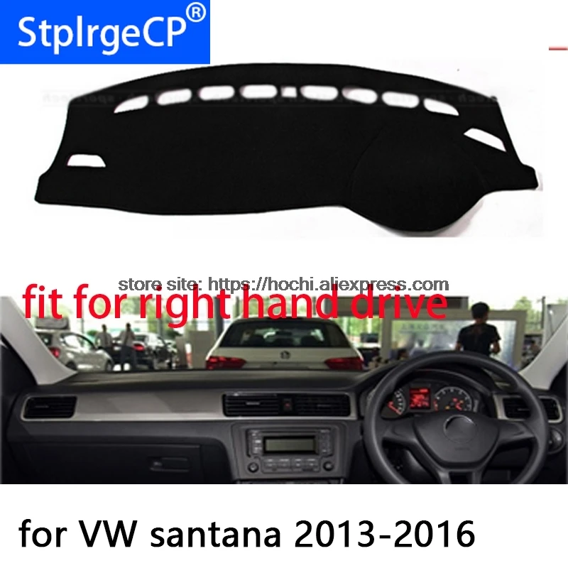 

Коврик для правой приборной панели Volkswagen VW Santana, защитный коврик, Черный Автомобильный Стайлинг, установка интерьера, наклейка, товары