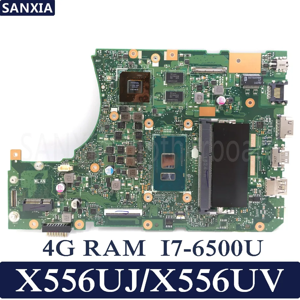 

KEFU X556UJ Laptop motherboard for ASUS X556UJ X556UV X556UB X556UR X556UF original mainboard 4G-RAM I7-6500U