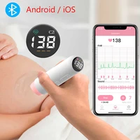 chargeable bluetooth doppler fetal smart fetal heart monitor pregnant baby heartbeat data recording led display signal detectio