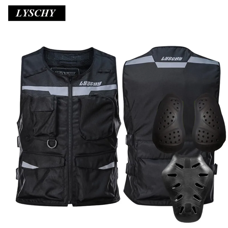 LYSCHY светоотражающий мотоциклетный жилет Мотогонки уличные Off дорожная Защитная