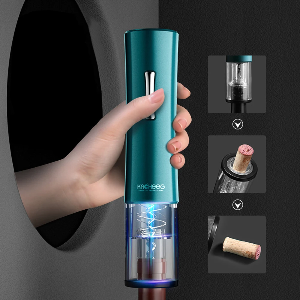 

Electric Wine Bottle Opener Corkscrew Foil Cutter Set Automatic Bottle Opener for Red Wine Kitchen Accessories Opener