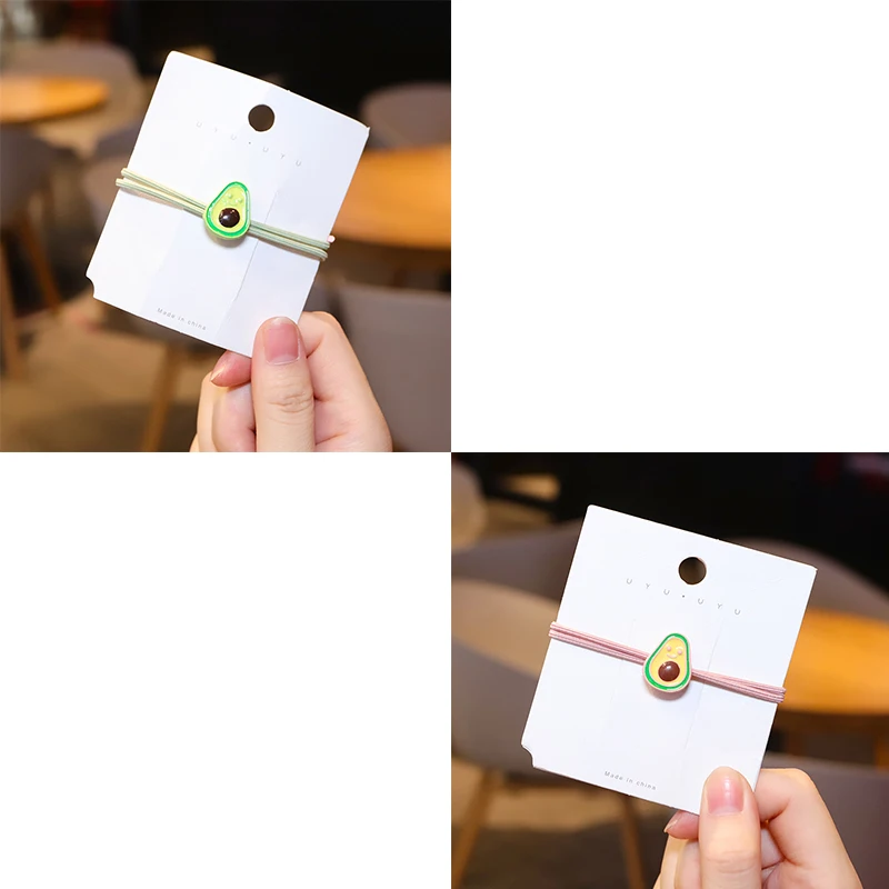 Резинка для волос QIANJI в Корейском стиле резинка виде авокадо резинки девочек |