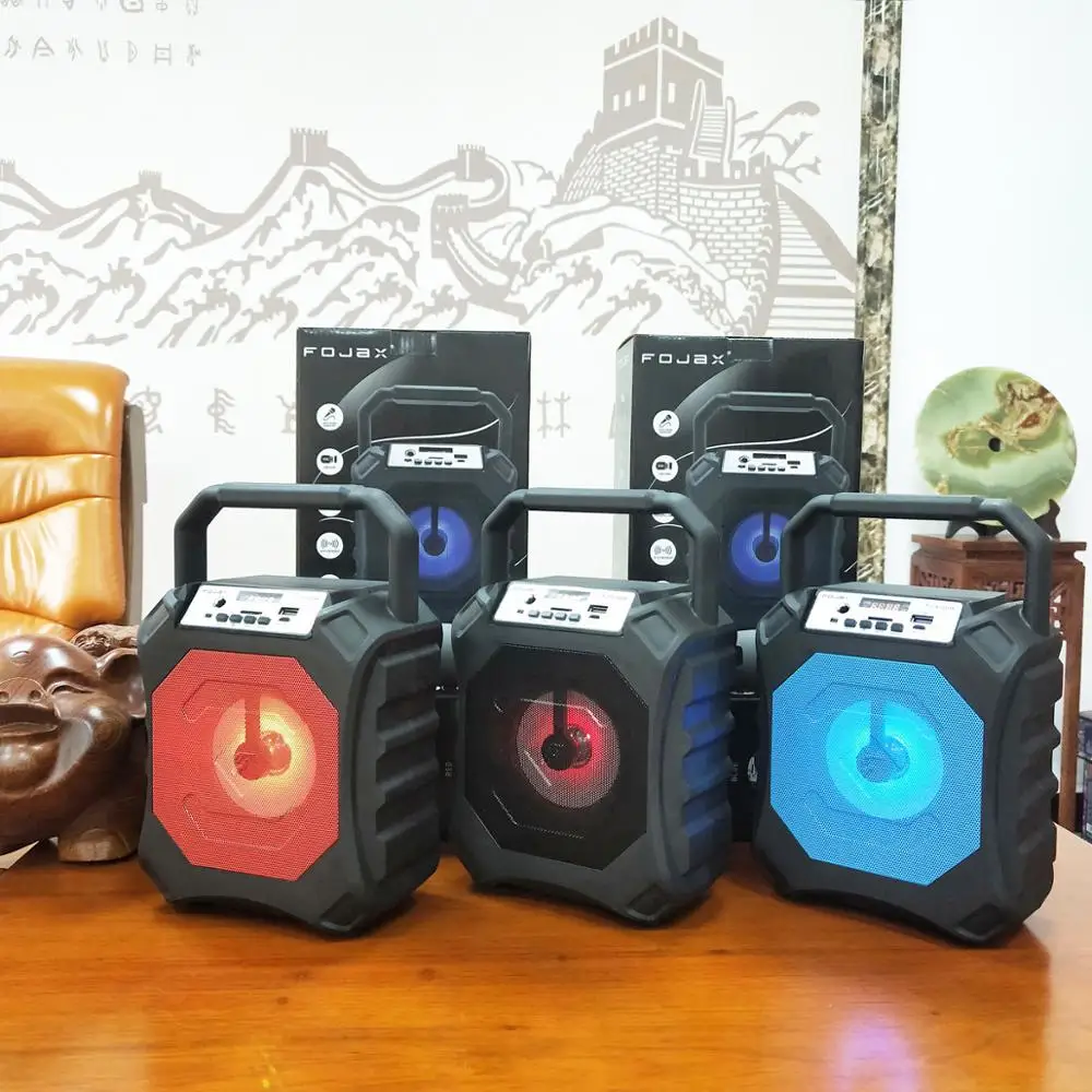Wireless Bluetooth Speaker Support TF Card AUX U Disk Play Birthday Gift Outdoor Dance Promotion HiFi Bass Portable Subwoofer |