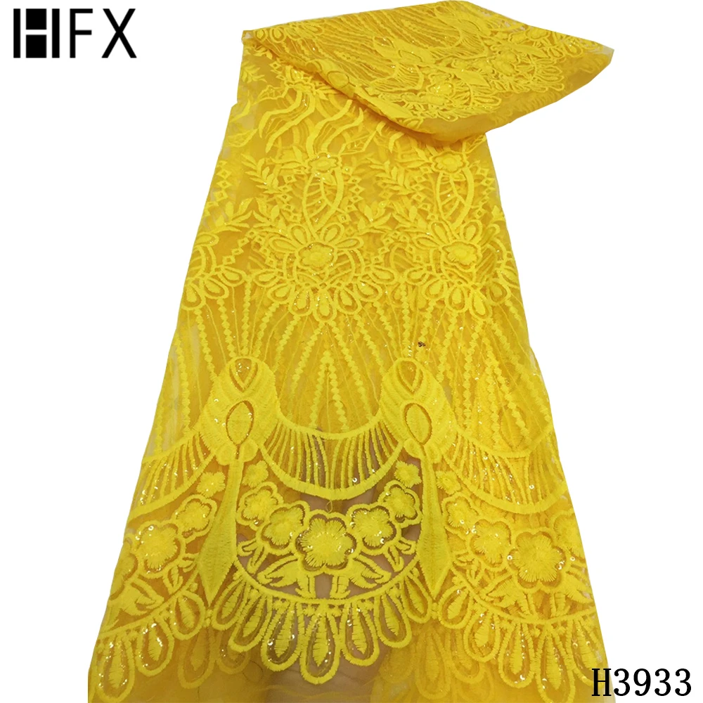 Новая нигерийская кружевная ткань HFX для свадьбы Высококачественная Тюлевая 2020