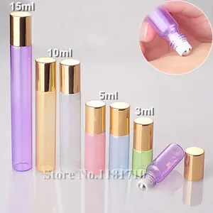 Пустой стеклянный флакон для эфирных масел, 50 шт.лот, 3 мл, 5 мл, 10 мл, 15 мл