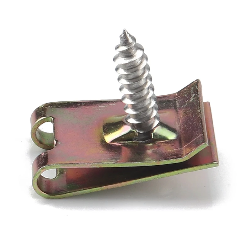 300 шт. бронзовый тон пружинный металлический зажим автомобильные крепежные