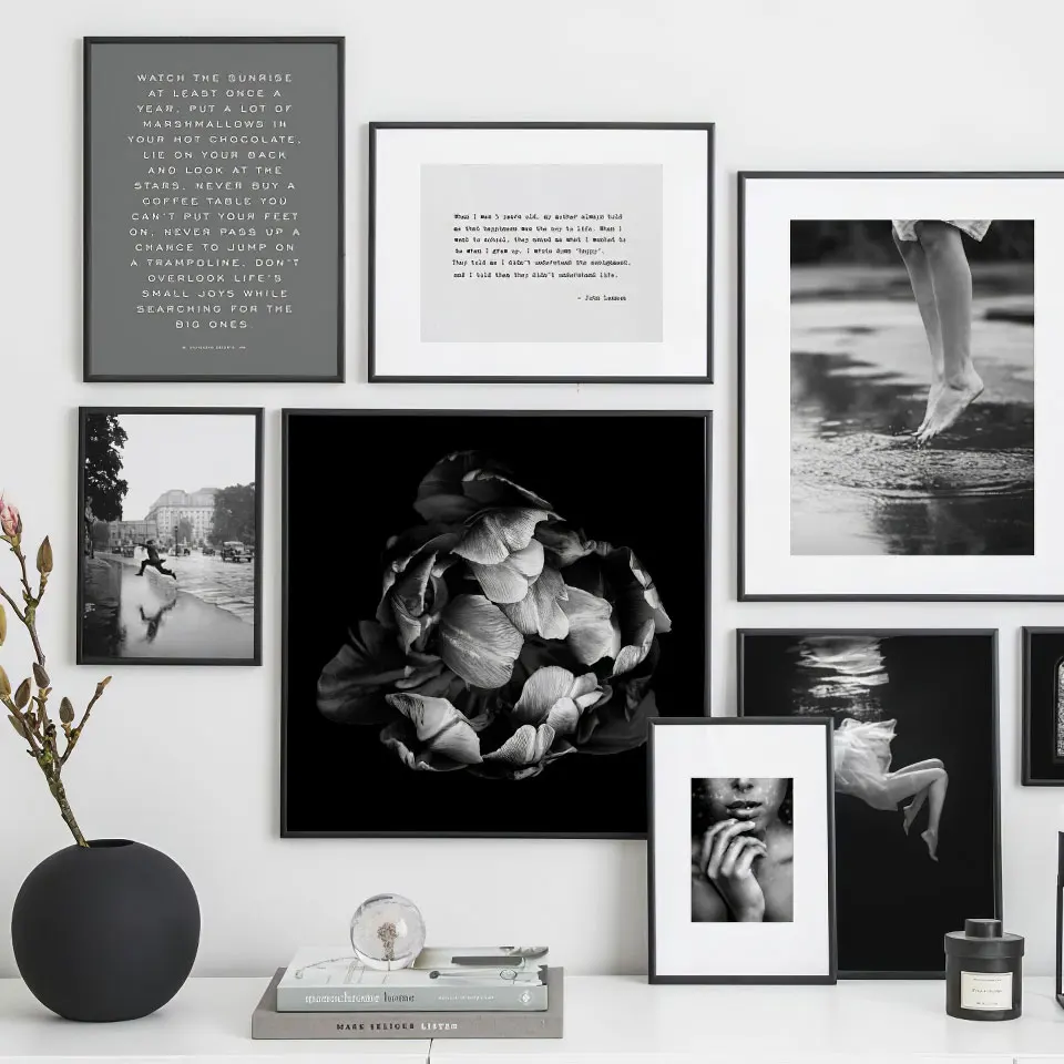 Скандинавский плакат цветы фотография холст картина фотографии для гостиной