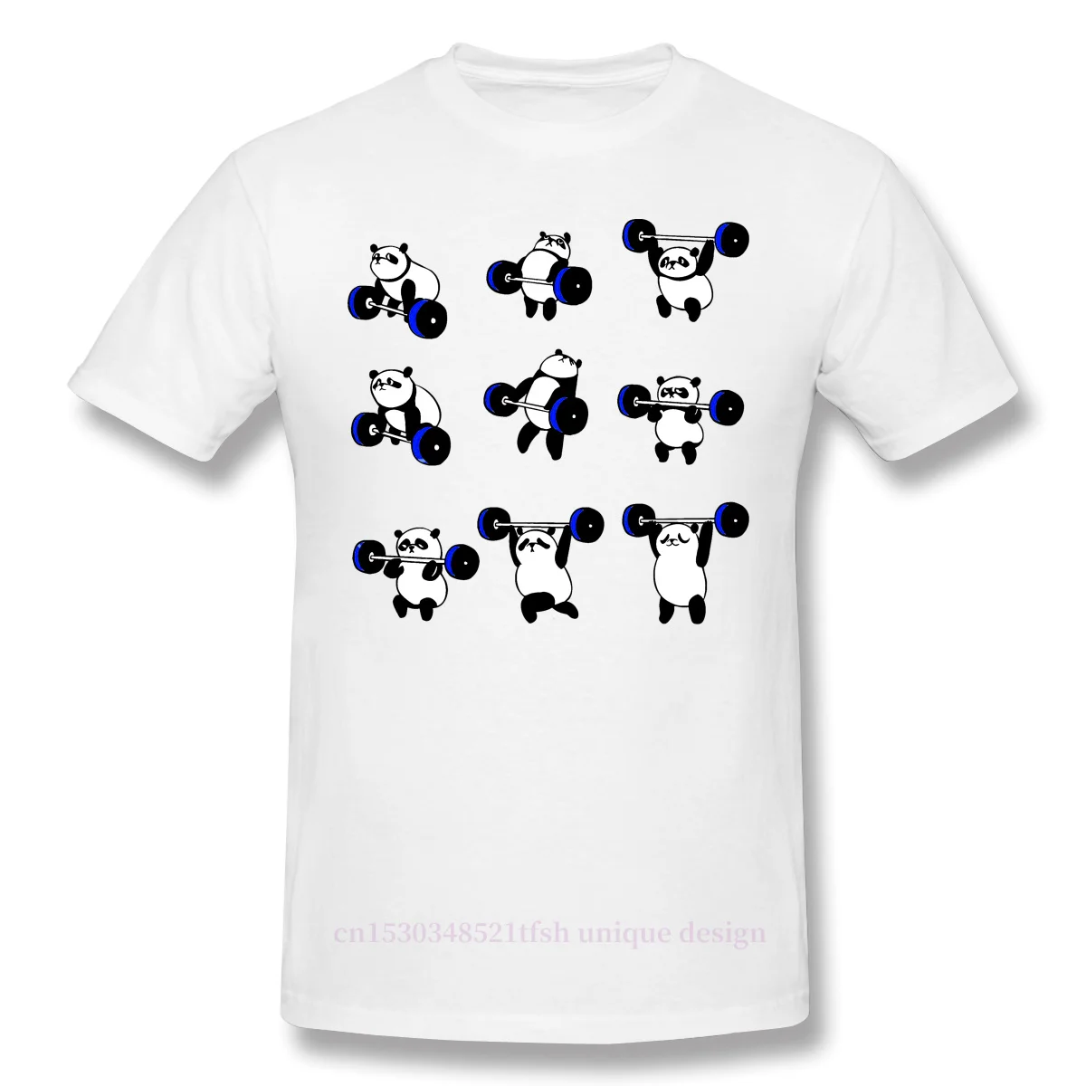 

Футболка мужская с коротким рукавом, одежда для бодибилдинга с лифтингом, панда