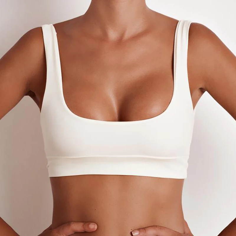 Бюстгальтер спортивный с чашками пуш ап и лямкой на шее 6 цветов|Комплекты