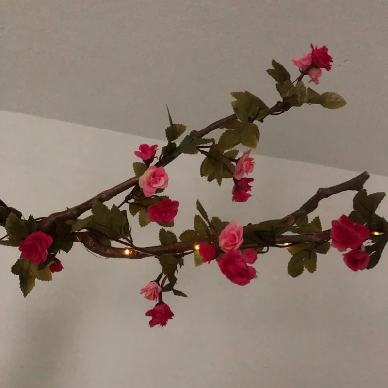 220 см длинные Искусственные цветы розы лоза осенний тростник декорации шелковые