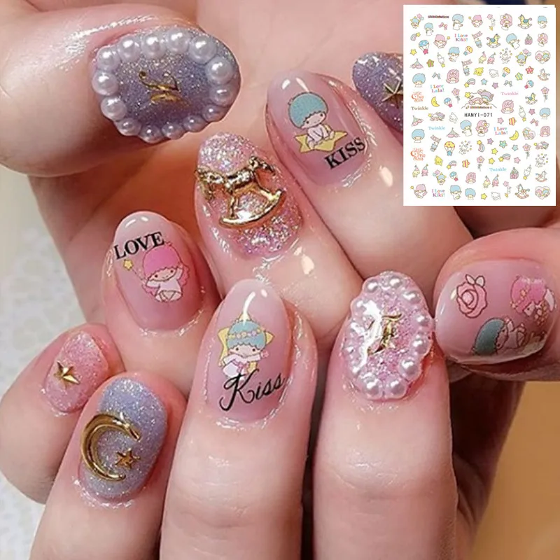 

Hanyi серия Сакура цветок HANYI-71-73 TWINSTAR стикеры 3d на ногти Nail Art Наклейка шаблон diy инструмент для украшения ногтей