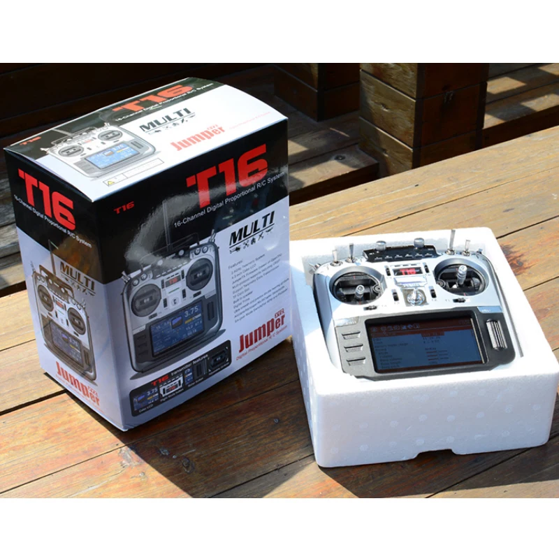 Jumper-Sensor de Radio T16 Pro V2, dispositivo Original de 16 canales, 2,4 GHz, Gimbals, m&oacute;dulo multiprotocolo integrado, transmisor OpenTX-5