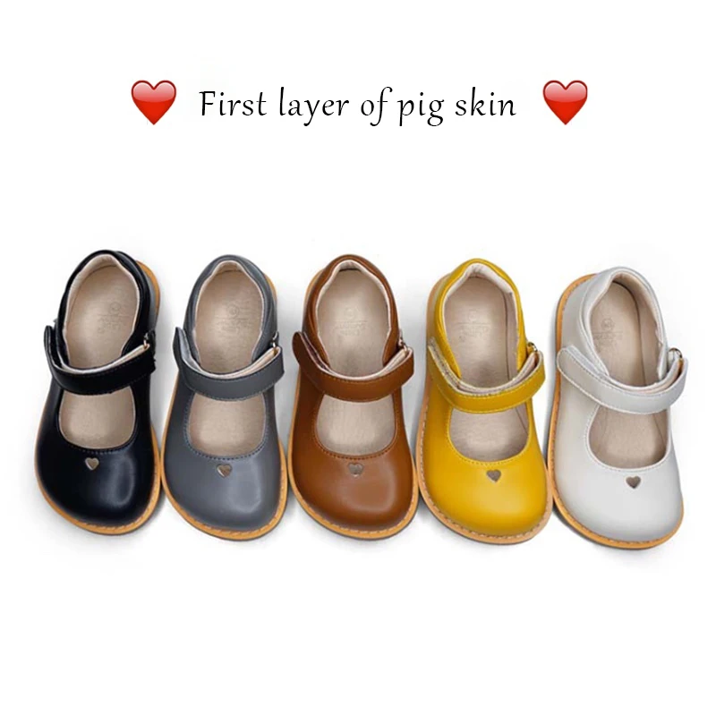 

Сандалии кожаные для девочек, мягкие дышащие износостойкие босоножки с милым сердечком, обувь для принцессы вечерние Весна 2022