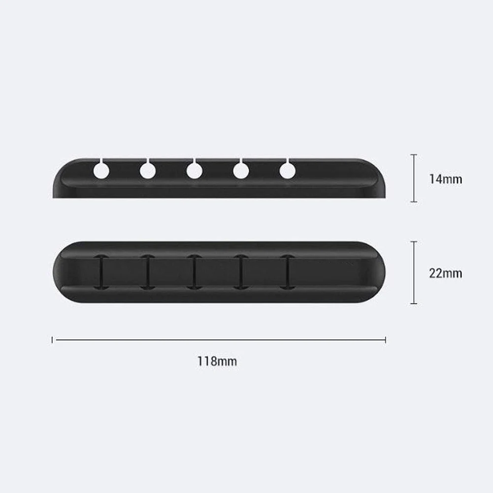 

Cable Organizer USB Winder Silicone Cable Holder Desktop Tidy Management Clips Holder For Mouse Keyboard Earphone Headset
